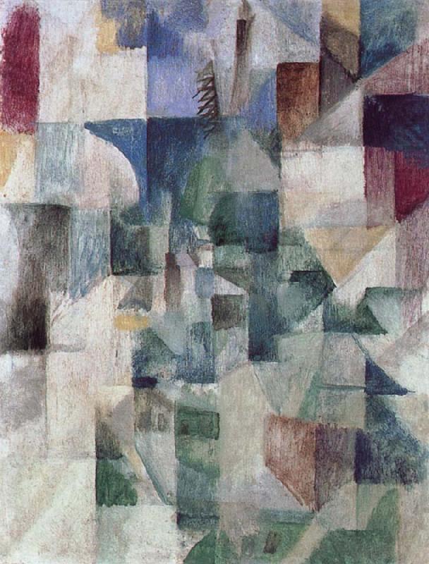 Delaunay, Robert The Window towards to City china oil painting image